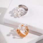 Sterling Silver Shell Pearl Ring