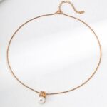 S925 Silver Natural Pearl and Zircon Necklace