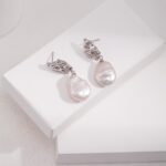 Sterling Silver Baroque Pearl Earrings