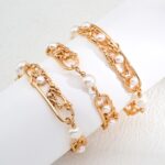 S925 Silver Vintage Natural Pearl Bracelet